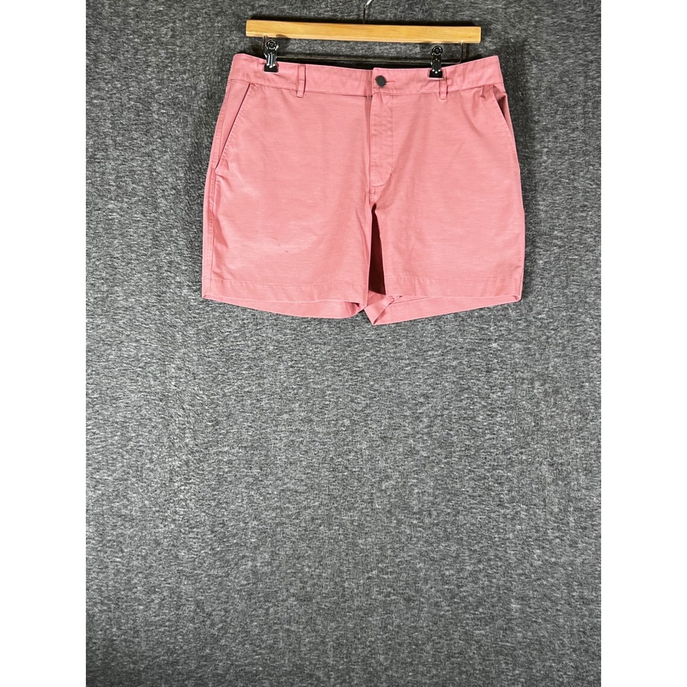 Faherty All Day Shorts Mens 35 Pink Recycled Stretch Chino Hybrid Casual Summer
